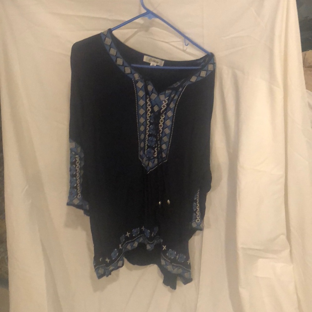 Plus size blue shirt